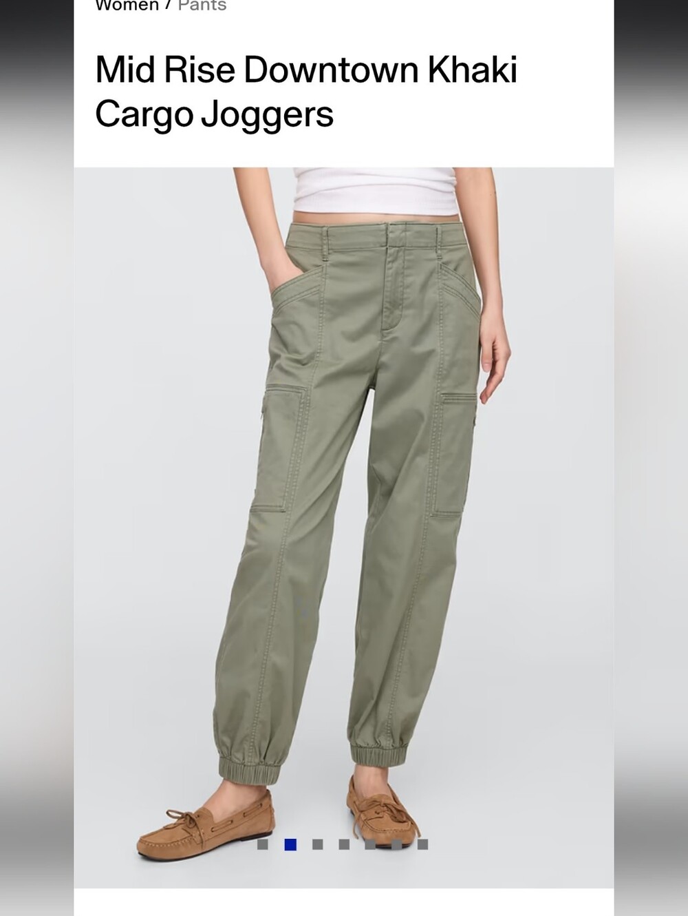 GAP Mid-Rise Cargo Joggers